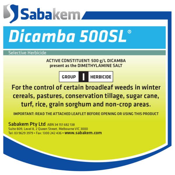 Sabakem Dicamba 500SL 20lt
